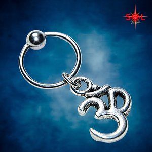 Steel 16g Captive Bead Ring With Ohm